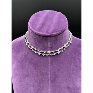 GIVENCHY CRYSTAL CLUSTER NECKLACE